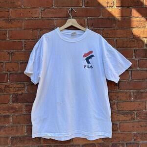 vintage Fila mullet t shirt 90s L